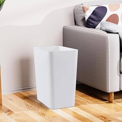 3-Pack 4.5 Gallon Plastic Rectangular Wastebasket - Image 5
