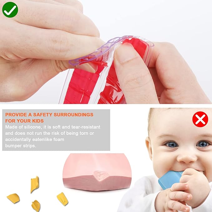 HOMREALM Baby Proofing 7.05ft Long Corner Guards Furniture Corner & Edge Safety - Image 3