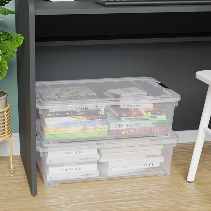 25 Quart Under Bed Clear Latch Bin - Image 6