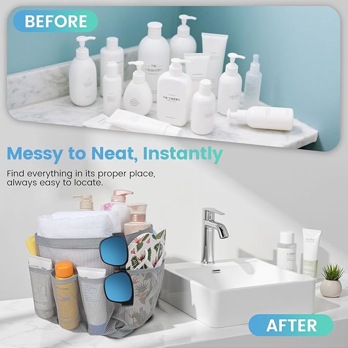 Shower Caddy Portable for College Dorm Room Essentials for Girls - Image 7