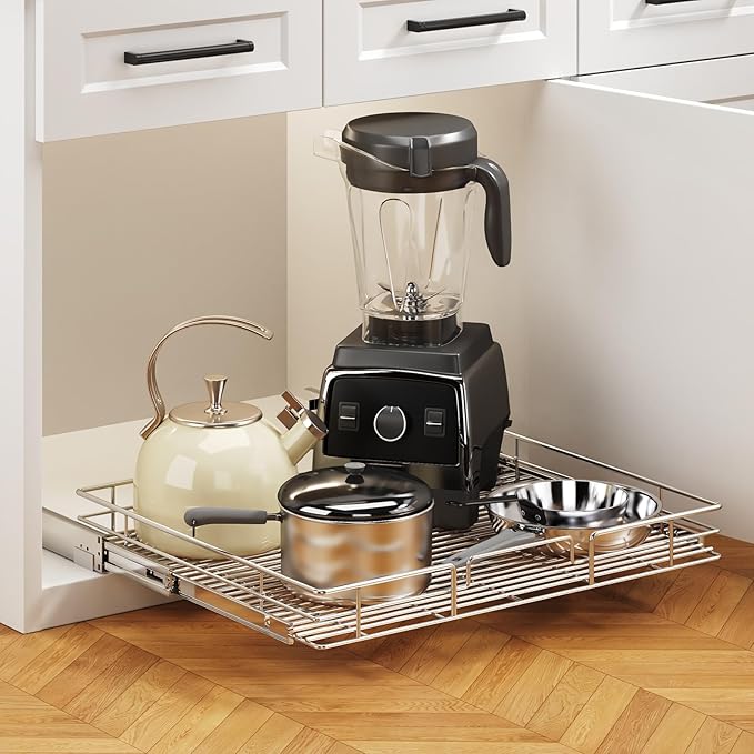 Pull Out Cabinet Organizer 27" W x 21½" D, Heavy Duty Cabinet Pull Out Shelves - Image 5