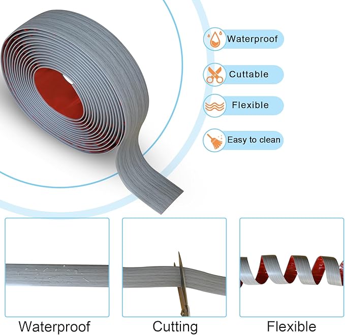 Floor/Door Flat Transition Strip & Self-Adhesive Vinyl Edge Trim - Image 2