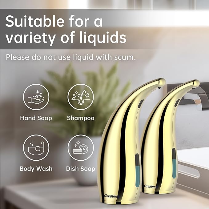 Adjustable Automatic Soap Dispenser Touchless, 4 Adjustable Levels Touchless - Image 5