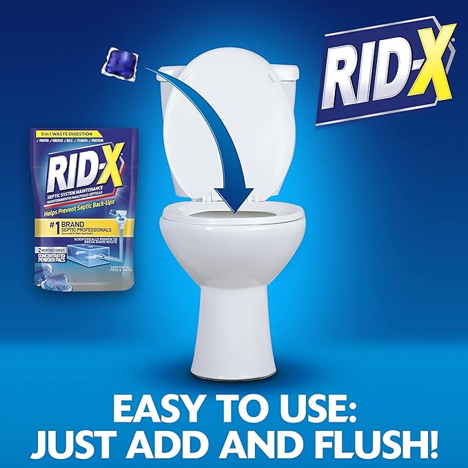 Rid-X Septic Treatment, 12 Month Supply of Septi-Pacs, 12.6 Oz - Image 3