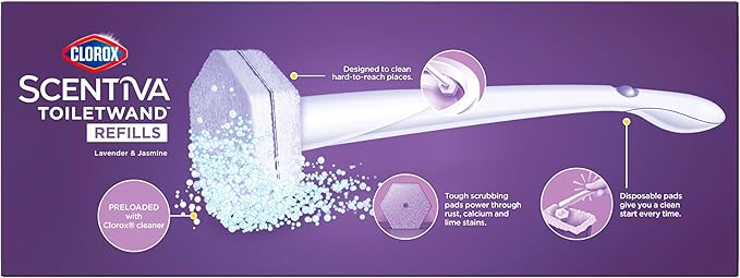 CLOROX Scentiva ToiletWand Toilet Cleaner Refills, Toilet brush, Lavender and - Image 12