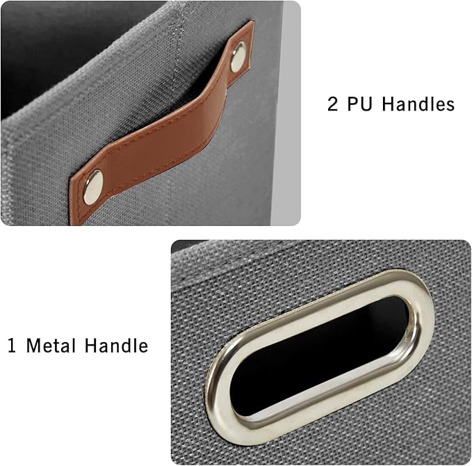 3-Pack Foldable Fabric Storage Bins - Image 4