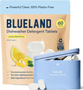 BLUELAND 100% Plastic-Free Dishwasher Detergent Tablets, Starter Set, Lemon Zest by BLUELAND