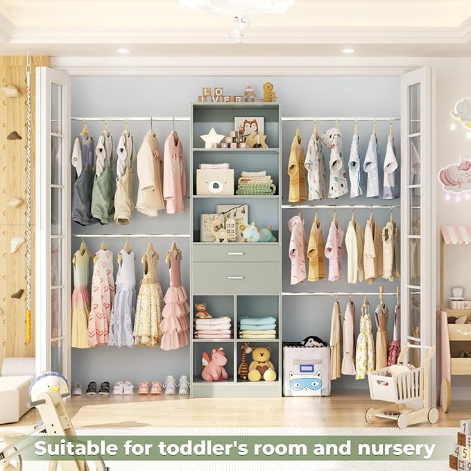 Closet System, 4-8 FT Closet Organizer Tower - Image 8