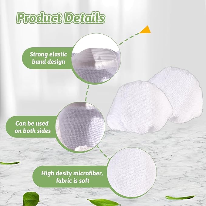 8Pack Microfiber Cloths for Handheld Steam Cleaner Compatible - Image 3