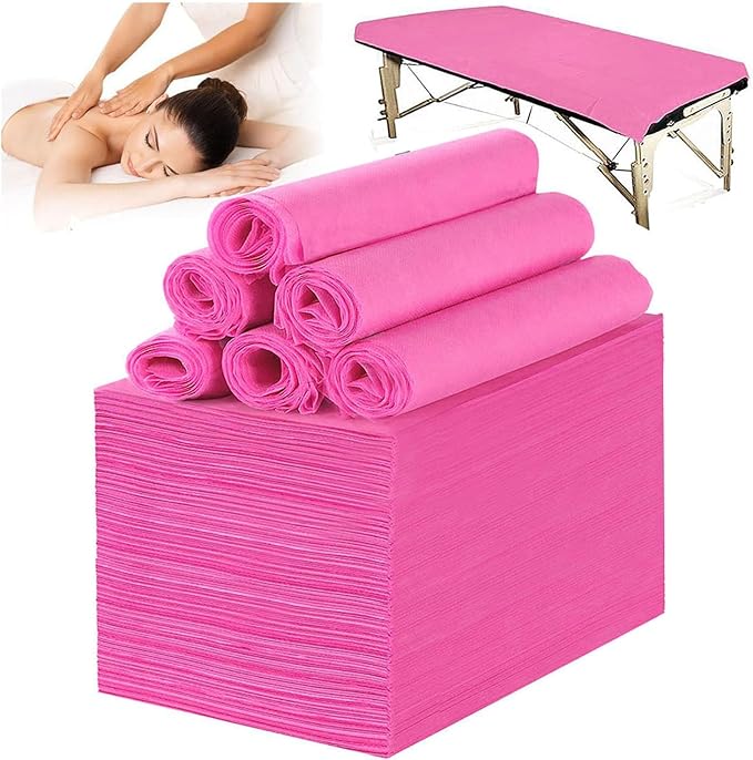 100 PCS Disposable Massage Table Sheets Spa Bed Covers 71"x31" -Non Woven by SHENKUAI