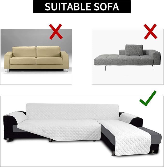 Easy-Going Sofa Slipcover L Shape Sofa Cover Sectional Couch Cover Furniture - Image 4