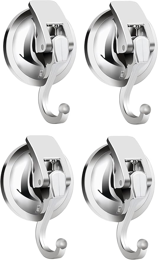 Heavy Duty Vacuum Suction Cup Hooks, 2 Pack by Apkhgtb