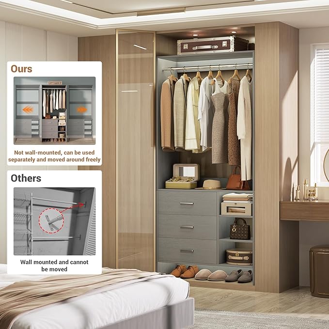 Aheaplus 2.5FT Closet System - Image 5