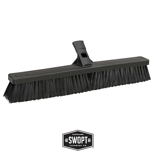 SWOPT 24” Push Broom, Angle Broom + 48” and 60" Steel Handles, Standard Combo — - Image 4