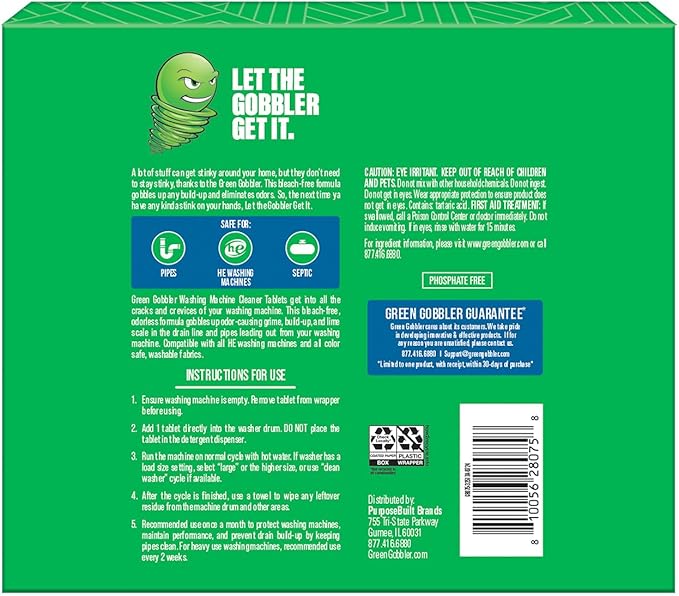 Green Gobbler Washing Machine Cleaner Tablets - Image 9