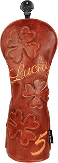 Golf Headcovers Golf Club Head Covers Four Leaf Clover Good Luck Charm by BigTeeth