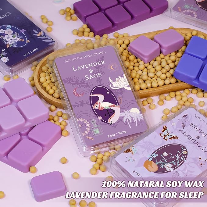 SCENTORINI Wax Melts, Wax Cubes Strong Scent, Long Lasting Lavender Scented - Image 5