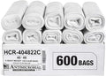 Aluf Plastics High Density Trash Bags, 45 Gallon, 22 Micron, by AlufPlastics