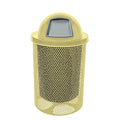 COATEDOUTDOORFURNITURE RDT-P-TXTSAND Heavy Duty Round Trash Receptacle by CoatedOutdoorFurniture