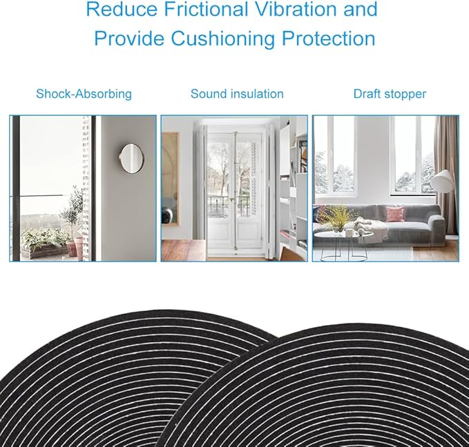 Seal Foam Tape, 1/4 Inch W x 1/16 Inch T Weather Stripping - Image 5