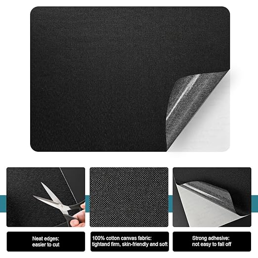J.CARP 2Pcs Linen Repair Patches, Large Self-Adhesive Fabric Patch - Image 3