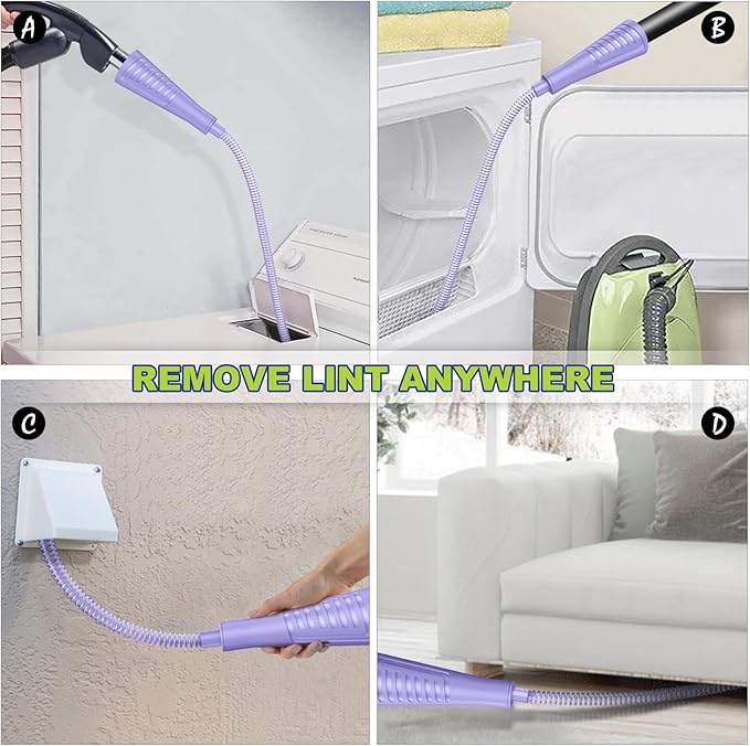 Sealegend Dryer Vent Cleaner Kit Dryer Lint Vacuum Attachment Lint Remover - Image 3