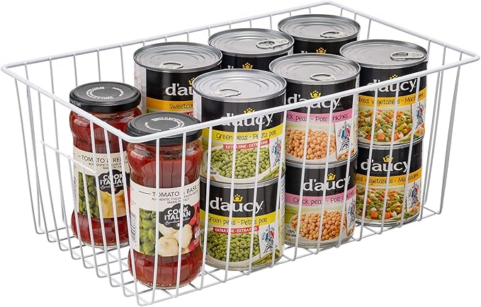 16inch Freezer Wire Storage Organizer Baskets, Household Refrigerator Bins - Image 5