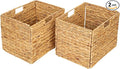 Storage Baskets，Wicker Baskets, Hyacinth Basket by SENRYEE