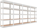 HOMEDANT House 5-Tier Laminated Metal Shelving Unit Adjustable Storage Utility by TheBestOrganizingSolution