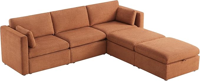 CHITA Oversized Modular Cloud Sectional Fabric Sofa Set, FSC Certified U Shaped - Image 4