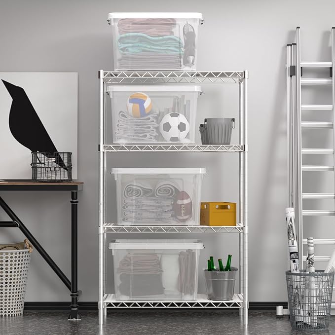 Zopnny 52 Quart Stackable Plastic Storage Bins - Image 7