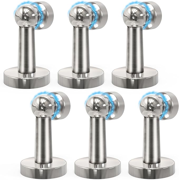 6 Pack Door Stopper Magnetic, COCIVIVRE Magnet Door Stop Stainless Steel by COCIVIVRE