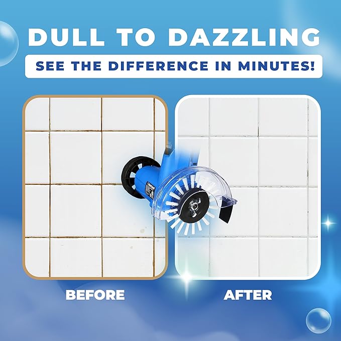 Grout Groovy! Electric Stand-Up Grout Cleaning Machine – Lightweight Deep - Image 5