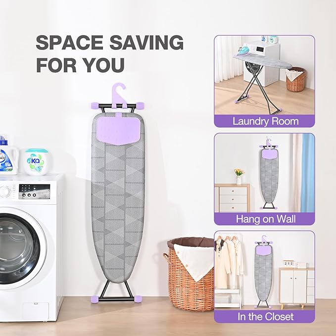 APEXCHASER Ironing Board with Iron Rest, Compact and Space Saver Iron Board - Image 5