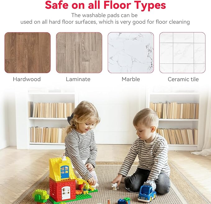 16.5 inch Microfiber Mop Pads for Rubbermaid Reveal Spray Mop and Any 16.5" - Image 5
