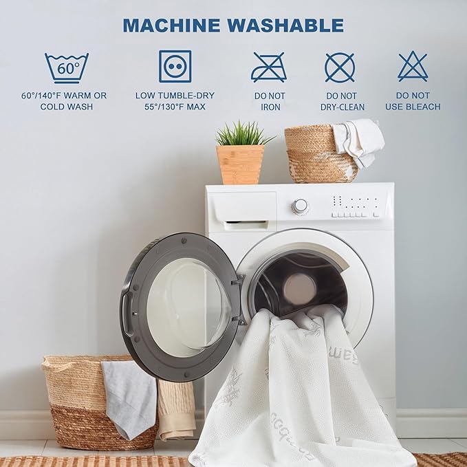 Waterproof Mattress Protector, California King Size Mattress Pad Fitted 6"-18" - Image 6