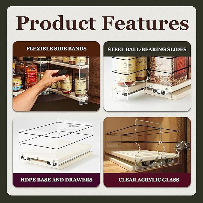 Vertical Spice Combo Spice Rack Drawer - Image 7
