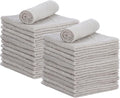 Superio Cotton Terry Washcloths Grey Towels 100% Cotton Cleaning Cloth 16" Rags by Superio