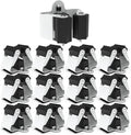 3-H Broom Hanger, Mop Holder Wall Mount 12 Pack, Broom Holder Wall Mount by 3-H