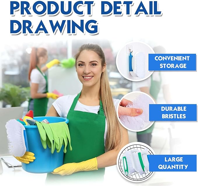 Lallisa 6 Pcs Scrub Brush for Cleaning - Image 4