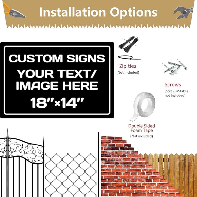 Custom Sign, Personalized Metal signs, Aluminum Weatherproof Metal Sign - Image 4