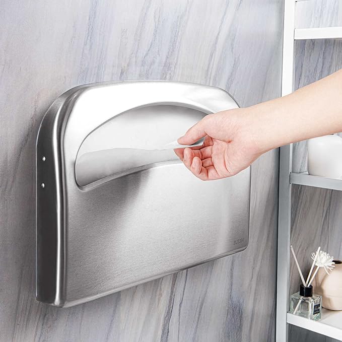 2 Packs Toilet Seat Cover Dispenser Wall Mount Commercial, Half Fold Toilet - Image 6