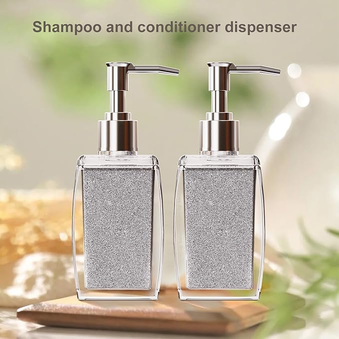 White Soap Dispenser with Refillable Plastic Pump - Image 3