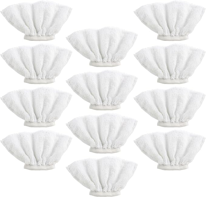 12 Pack Handheld Steam Cleaner Pads Replacement Bissell Steam Shot, McCulloch by RJMom