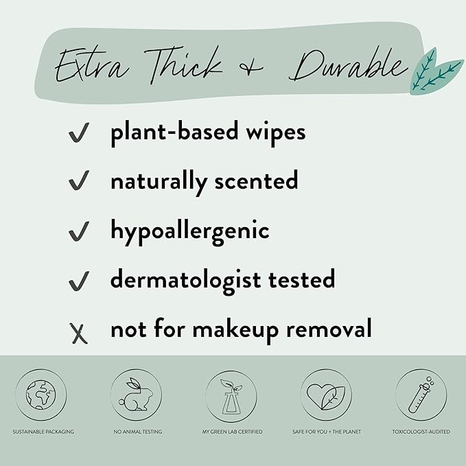 The Honest Company Hydrate and Cleanse Naturally Scented Wipes Cleansing - Image 5