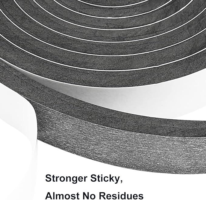 2 Rolls Weather Stripping Door Seal, Adhesive Closed Cell Weather Strip… - Image 3
