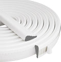 Wedge-Shape Window Weather Stripping Door Frame Seal Strip 118” White, Upgrade by KNEELISA