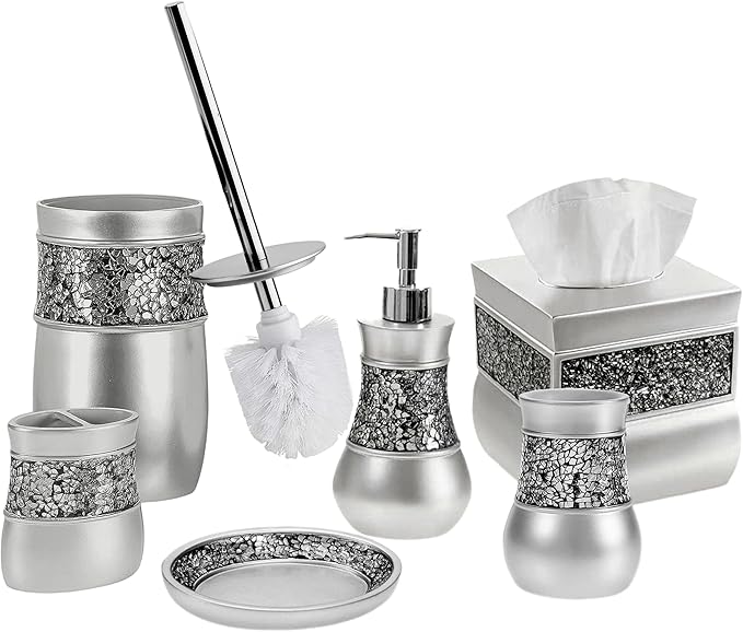Crackled Glass Toilet Brush - Image 6