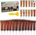 Wood Furniture Repair Kit, 24 Colors Wood Fillers, Scratch Repair Covers & by Uxney