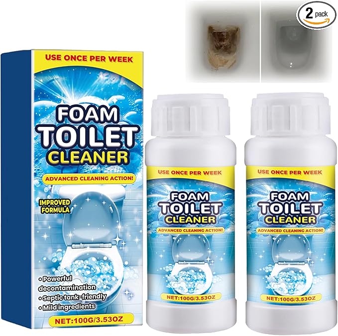 2PCS Foam Toilet Cleaner, New Powerful Foaming Toilet Bowl Cleaner, Foaming by Unknown